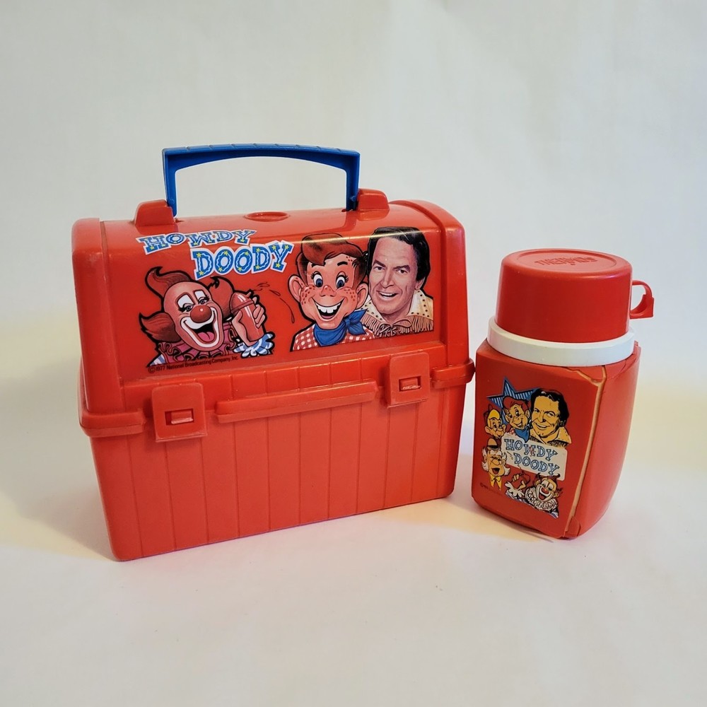 Vintage 1977 Howdy Doody Lunchbox With Thermos. King Seeley Thermos Co.